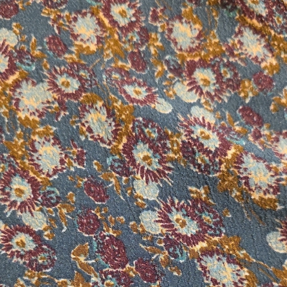 Free People Green and Purple Floral Mini Dress - Picture 11 of 13